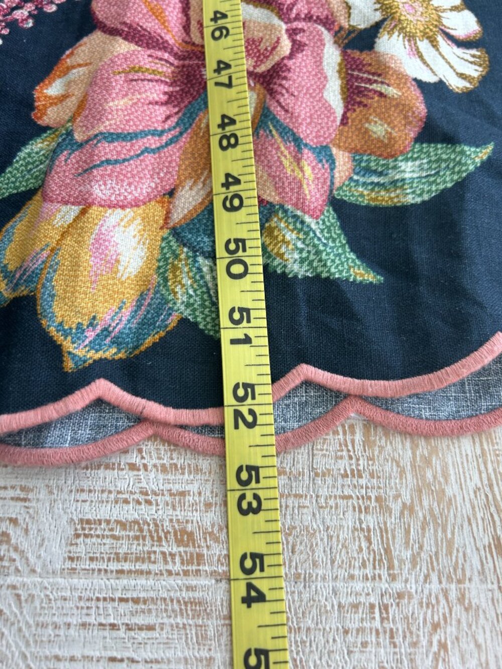 Farm Rio Dark Blue/Navy Maira Floral Linen Midi Dress Sundress Small NWT - Picture 8 of 14